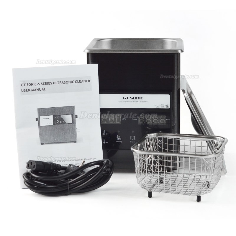 GT SONIC S-Series Touch-Panel ultraschallreiniger 2-9L(liter) 50-200W mit Hei&szlig;wasserreinigung